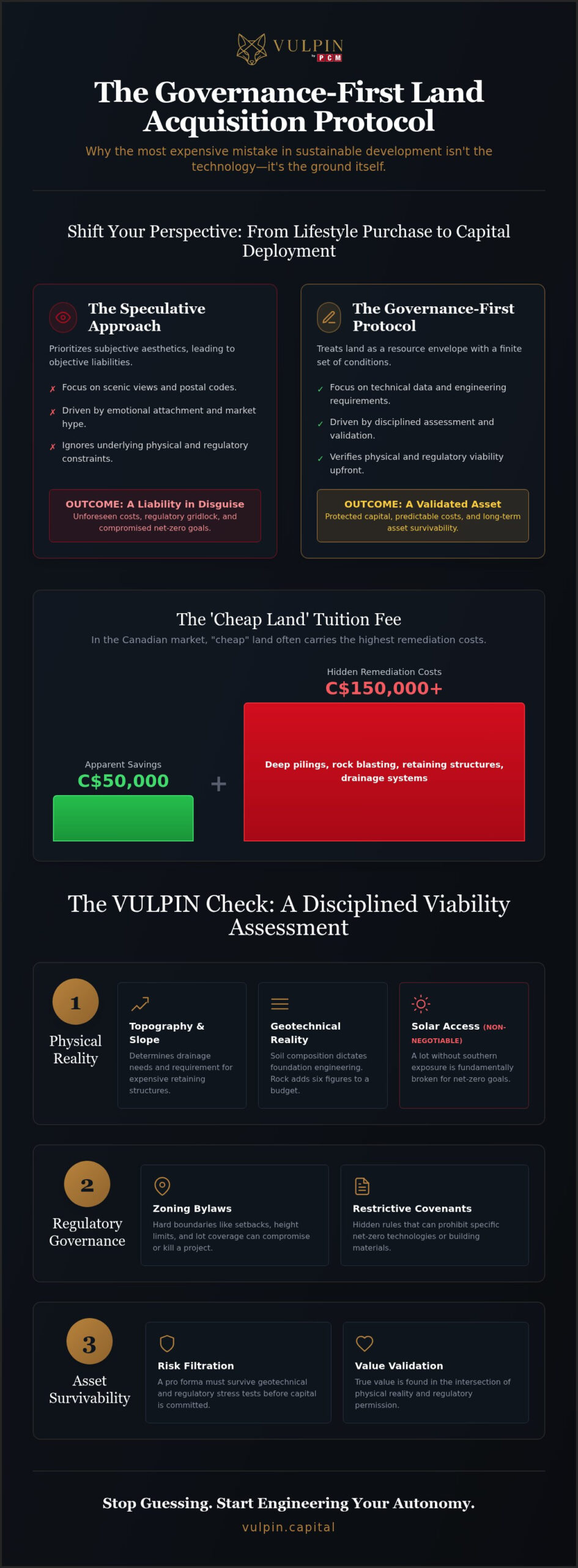 Finding Land for a Custom Sustainable Home: A Governance-First Protocol