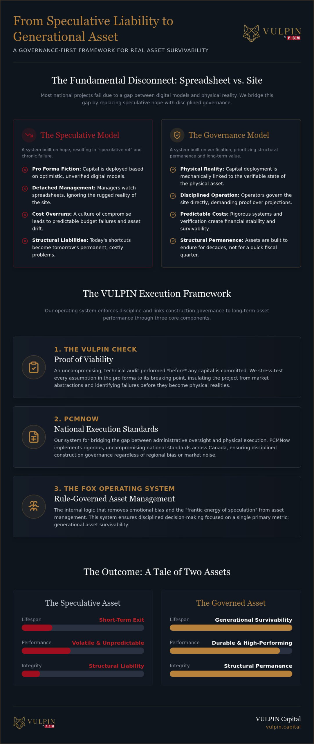 Linking Construction Governance to Long-Term Asset Performance: A Framework for Survivability