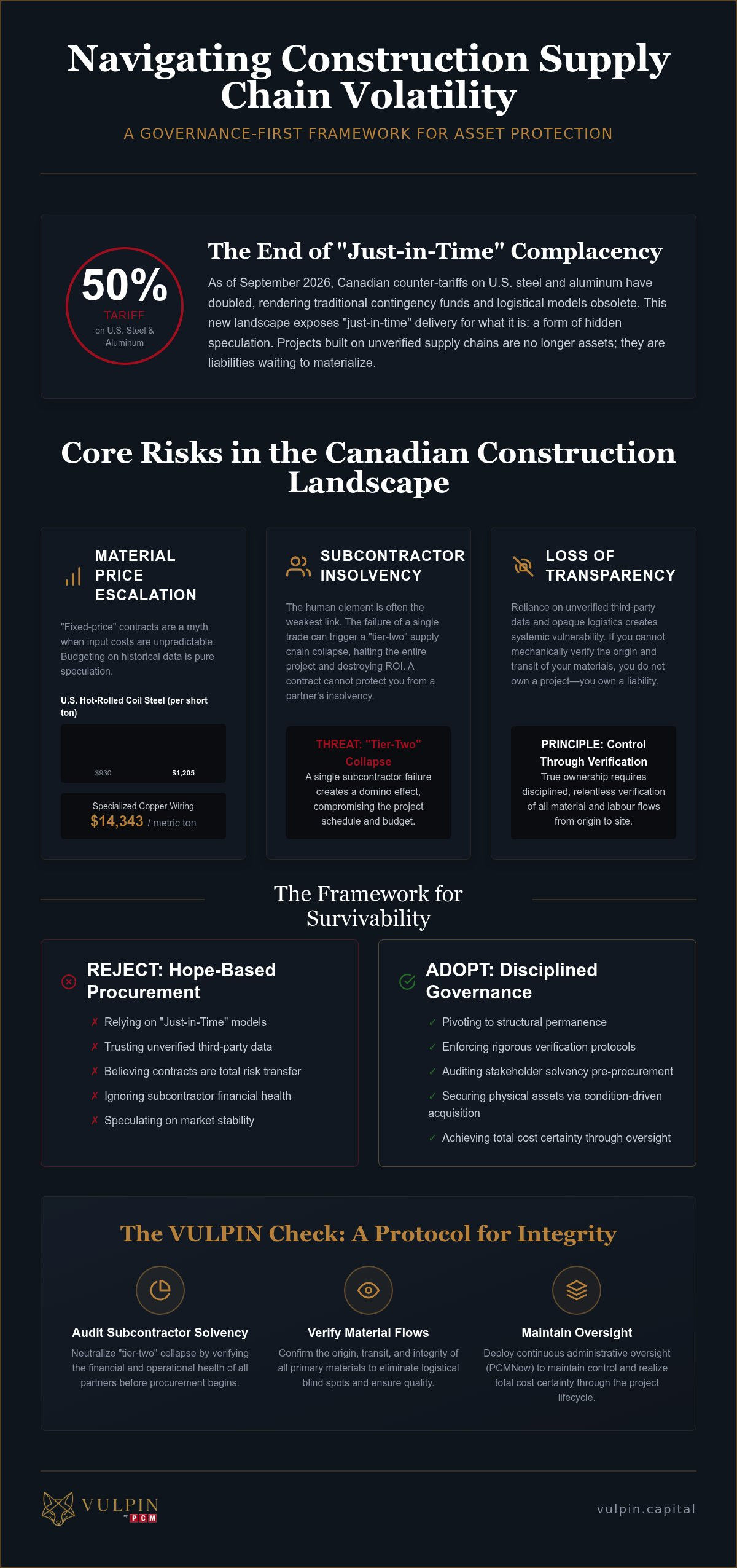 Supply Chain Risk Management in Construction: A Governance-First Framework