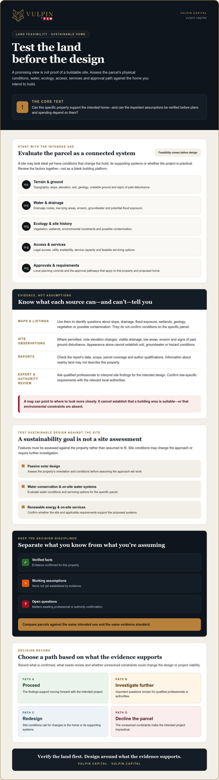Evaluating Land for a Sustainable Home: 2026 Guide